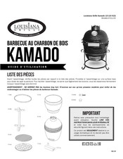 Louisiana Grills KAMADO 61130 Guide D'utilisation