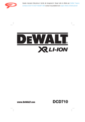 DeWalt DCD710D2-QW Traduction De La Notice D'instructions Originale