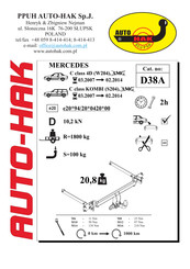 AUTO-HAK D38A Instructions De Montage