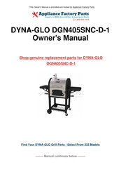 Dyna-Glo DGN405SNC-D-1 Mode D'emploi