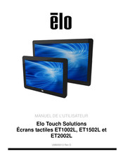 Elo Touch Solutions ET1002L Manuel De L'utilisateur