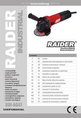 Raider industrial RDI-AG47 Manuel D'instructions