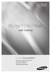 Samsung BD-D5490 Guide D'utilisation