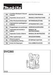 Makita DVC265 Manuel D'instructions