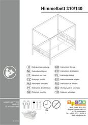 Ticaa Himmelbett 310/140 H1000011860 Instructions D'utilisation