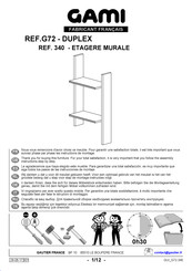 Gami DUPLEX G72 340 Instructions De Montage