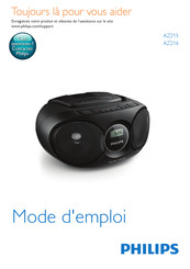 Philips AZ215G/12 Mode D'emploi