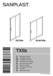 SANPLAST D2/TX5b Instructions De Montage