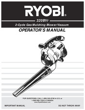 Ryobi 320BVr Manuel D'utilisation