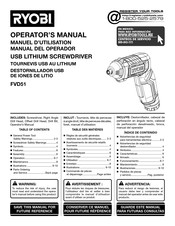 Ryobi FVD51 Manuel D'utilisation