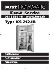 Fust NOVAMATIC KS 212-IB Mode D'emploi