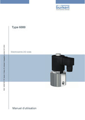 Burkert 6080 Manuel D'utilisation