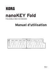 Korg nanoKEY Fold Manuel D'utilisation