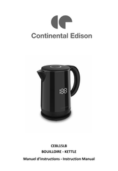 CONTINENTAL EDISON CEBL15LB Manuel D'instructions