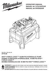 Milwaukee M18 FORCE LOGIC 2774-20 Manuel De L'utilisateur