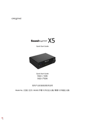 Creative Sound BLASTER X5 Guide De Démarrage Rapide