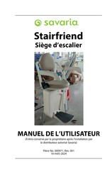 Savaria Stairfriend Manuel De L'utilisateur