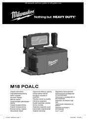 Milwaukee M18 POALC Notice Originale