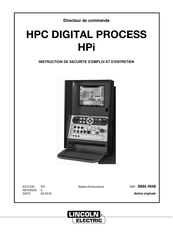 Lincoln Electric HPC DIGITAL PROCESS HPi Notice D'instructions