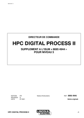 Lincoln Electric 8695 4944 Notice D'instructions