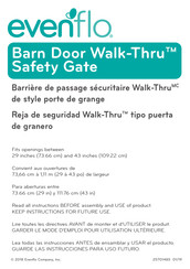 Evenflo Barn Door Walk-Thru Mode D'emploi