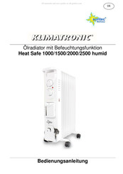 Suntec Wellness KLIMATRONIC Heat Safe 1500 humid Mode D'emploi