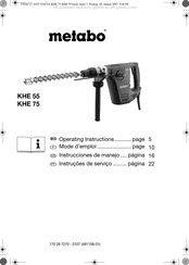 Metabo KHE 55 Mode D'emploi