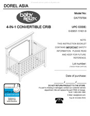 Dorel Asia Baby Relax DA7797B4 Instructions De Montage