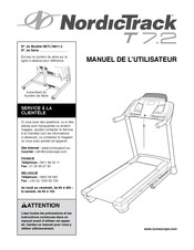 NordicTrack T 7.2 Manuel De L'utilisateur