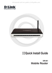 D-Link DIR-451 Guide D'installation Rapide