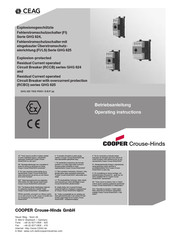 Cooper Crouse-Hinds CEAG GHG 625 Serie Mode D'emploi