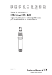 Endress+Hauser Chloromax CCS142D Manuel De Mise En Service