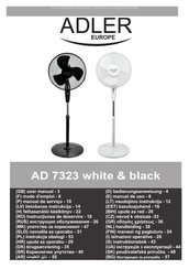 Adler europe AD 7323 white Mode D'emploi