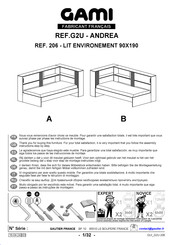 Gami ANDREA G2U 206 Instructions De Montage