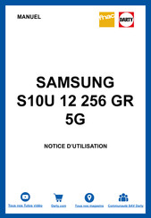 Samsung S10U Guide De L'utilisateur