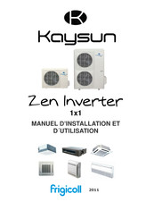 Kaysun Zen KPC 35 DN4 Manuel D'installation Et D'utilisation
