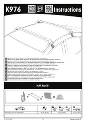 Prorack K976 Instructions De Montage