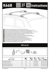 Yakima K668 Instructions De Montage