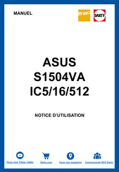 Asus S1504VAIC5/16/512 Notice D'utilisation