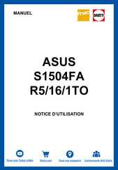 Asus S1504FA R5/16/1TO Notice D'utilisation