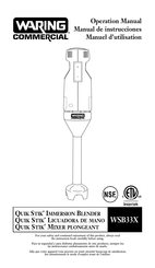 Waring Commercial P275 Manuel D'utilisation