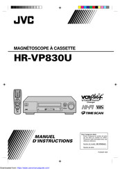 JVC HR-VP830U Manuel D'instructions