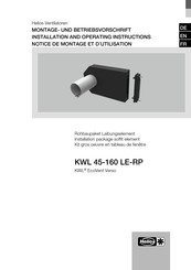 Helios KWL EcoVent Verso 45-160 LE-RP Notice De Montage Et D'utilisation