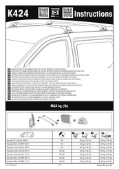 Yakima K424 Instructions De Montage