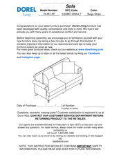 DOREL Living DL051-SF Instructions De Montage