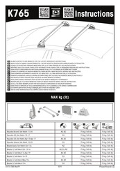 Yakima K765 Instructions De Montage