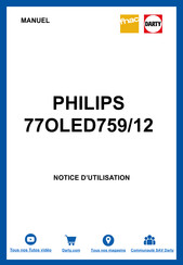 Philips 77OLED759/12 Mode D'emploi