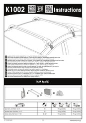 Yakima K1002 Instructions De Montage