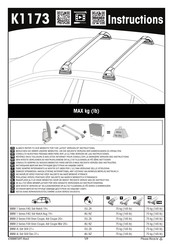 Yakima K1173 Instructions De Montage