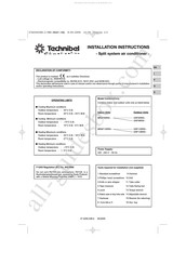 Technibel GRF129R5I Instructions D'installation